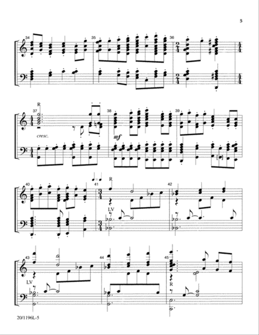 We Gather Together (Digital Download) 5-Octaves scores gallery preview page 5