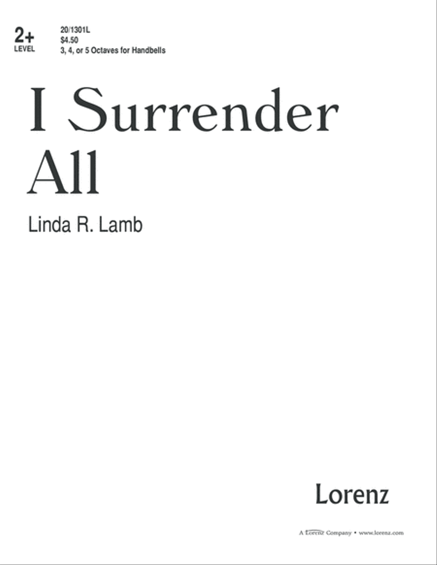 I Surrender All (Digital Download) 5-Octaves scores gallery preview page 1