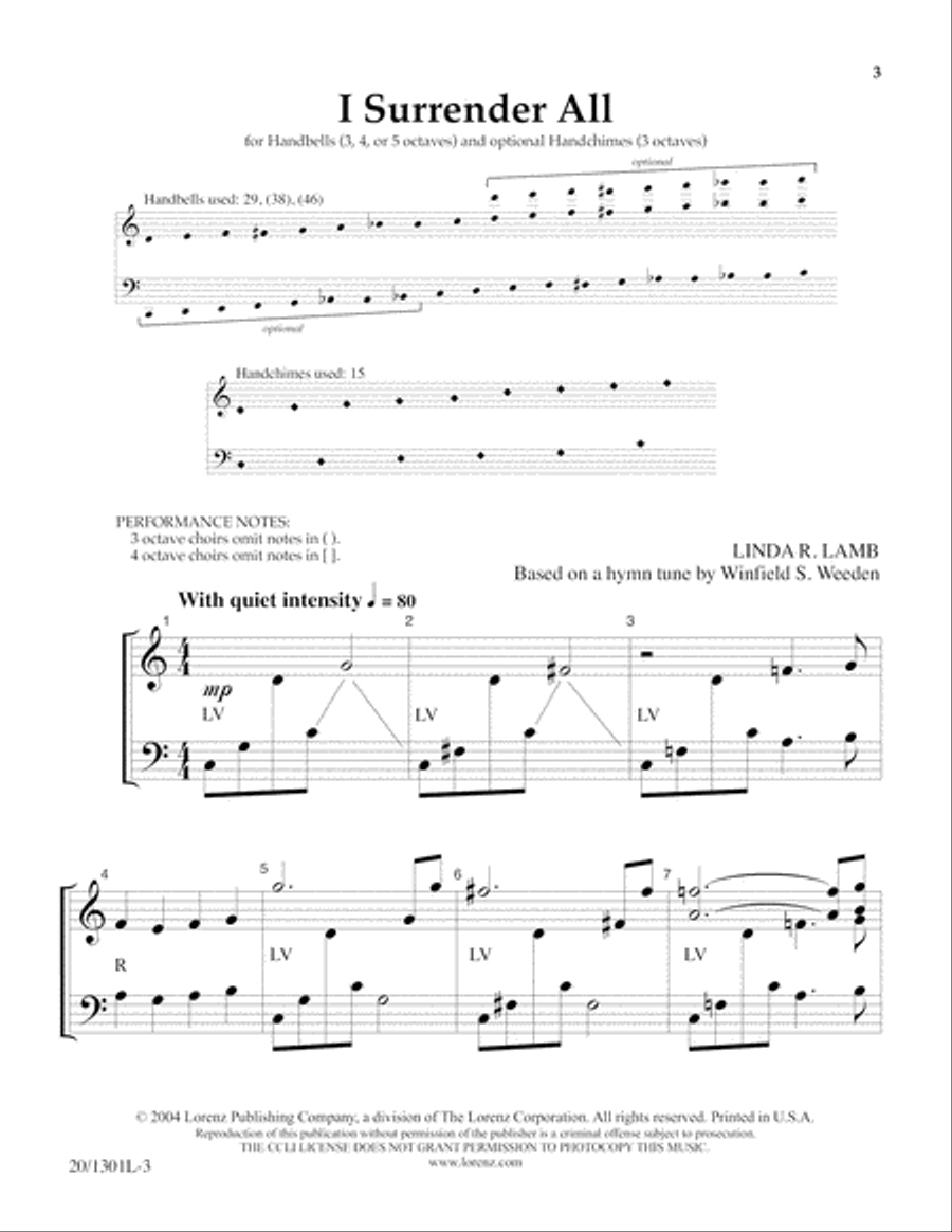 I Surrender All (Digital Download) 5-Octaves scores gallery preview page 3
