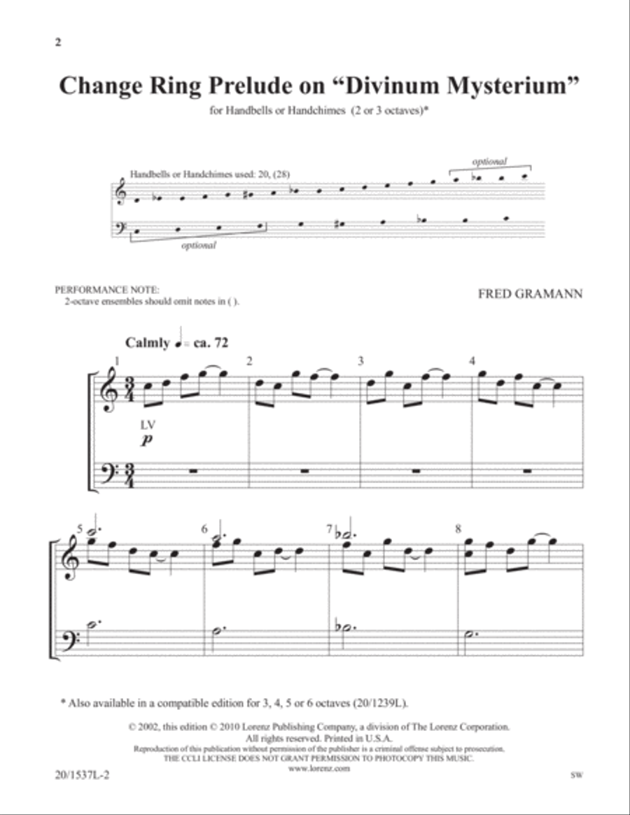 Change Ring Prelude on 