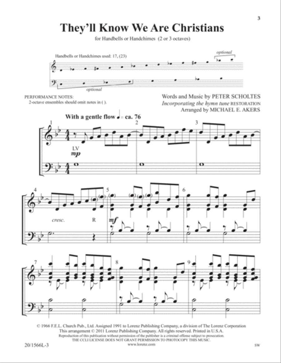 They'll Know We Are Christians (Digital Download) 3-Octaves scores gallery preview page 2