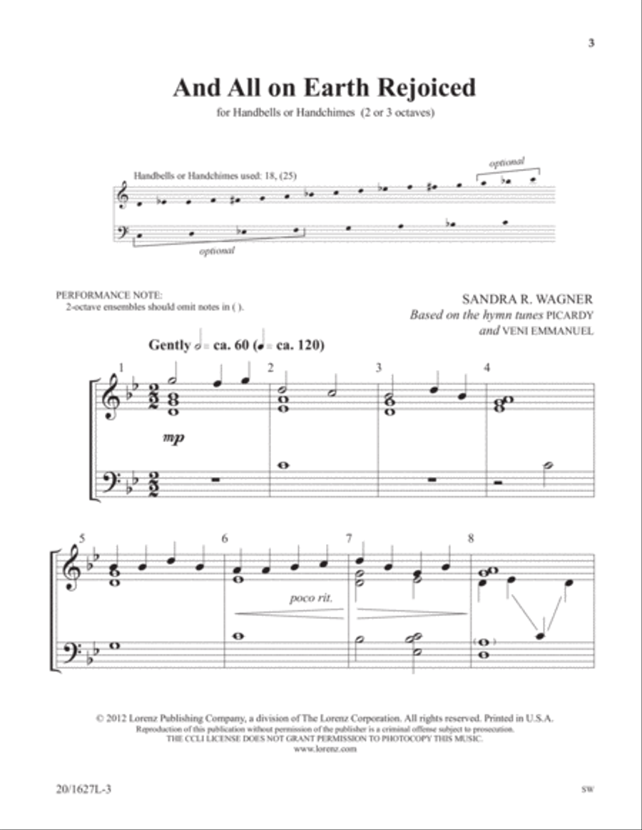 And All on Earth Rejoiced (Digital Download) 3-Octaves scores gallery preview page 3