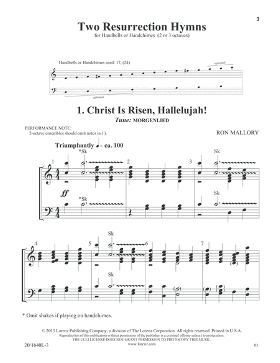 Two Resurrection Hymns (Digital Download) 3-Octaves scores gallery preview page 3