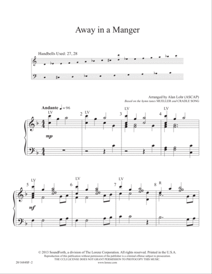 Away in a Manger (Digital Download) 3-Octaves scores gallery preview page 2