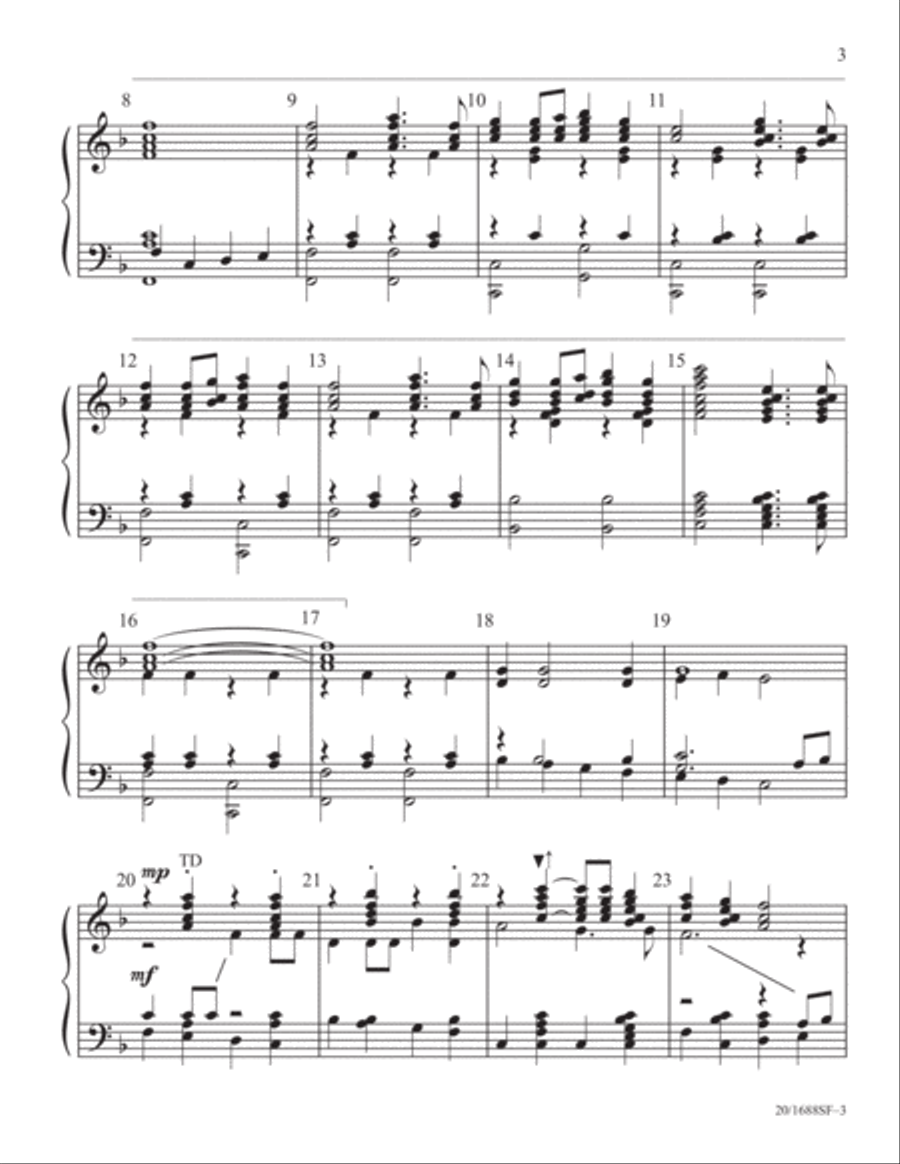 Hallelujah, Praise Ye the Lord (Digital Download) 5-Octaves scores gallery preview page 3
