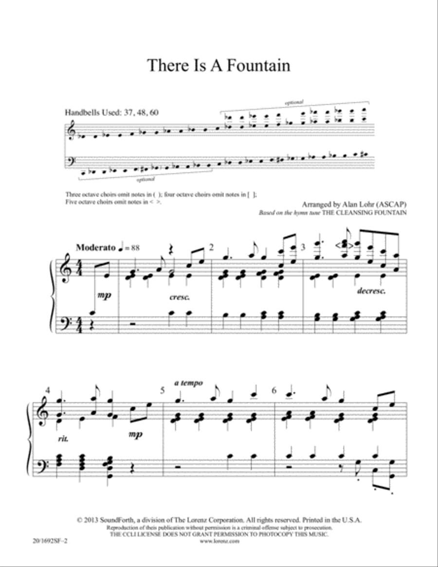 There Is a Fountain (Digital Download) 5-Octaves scores gallery preview page 2