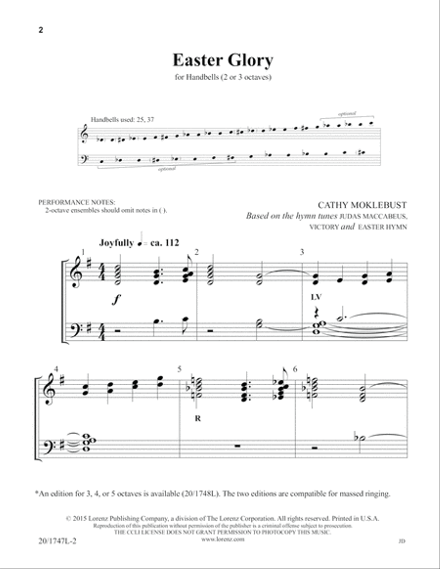Easter Glory (Digital Download) 3-Octaves scores gallery preview page 2
