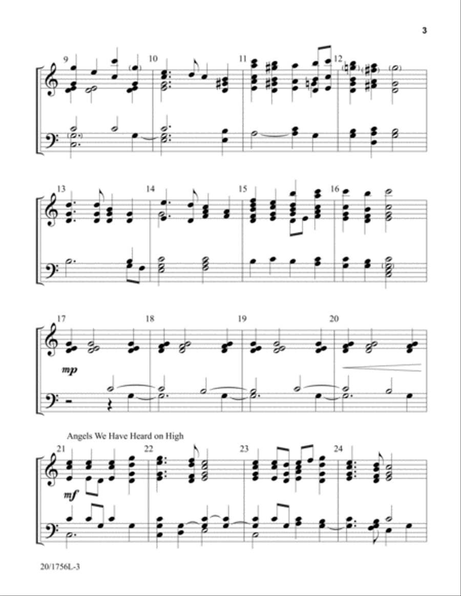 Angel Medley (Digital Download) 3-Octaves scores gallery preview page 3