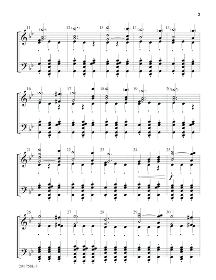 Masters In This Hall (Digital Download) 5-Octaves scores gallery preview page 3