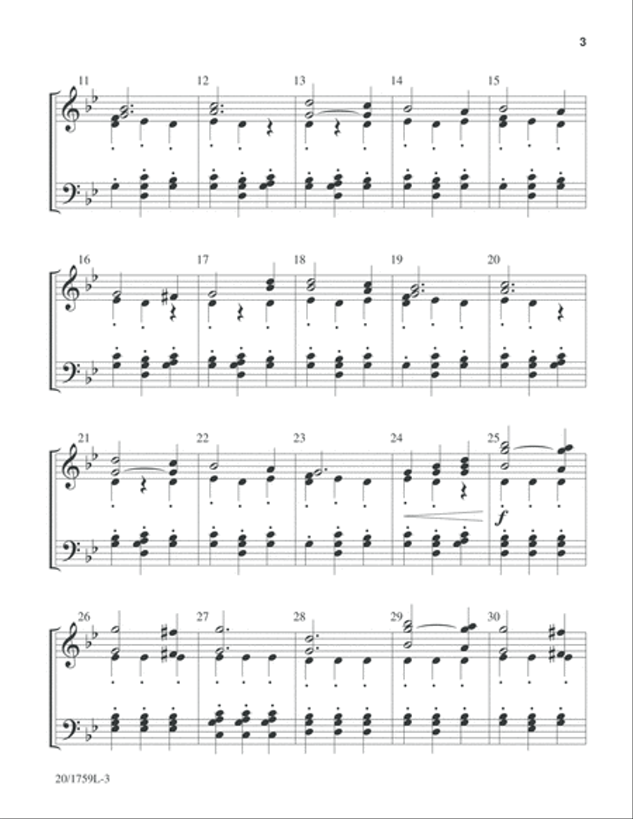 Masters In This Hall (Digital Download) 3-Octaves scores gallery preview page 3