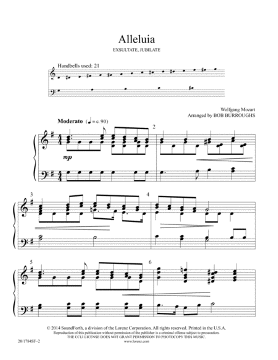 Alleluia (Digital Download) 2-Octaves scores gallery preview page 2