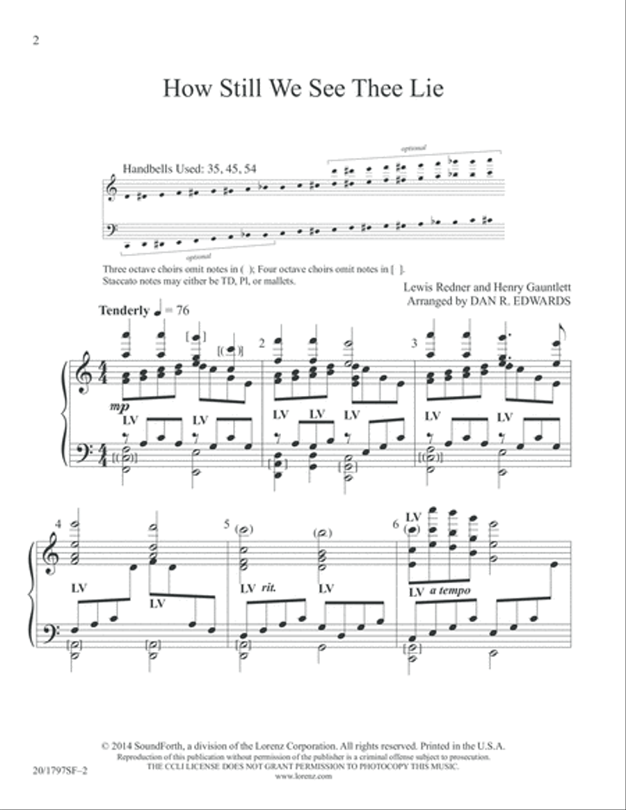 How Still We See Thee Lie (Digital Download) 5-Octaves scores gallery preview page 2