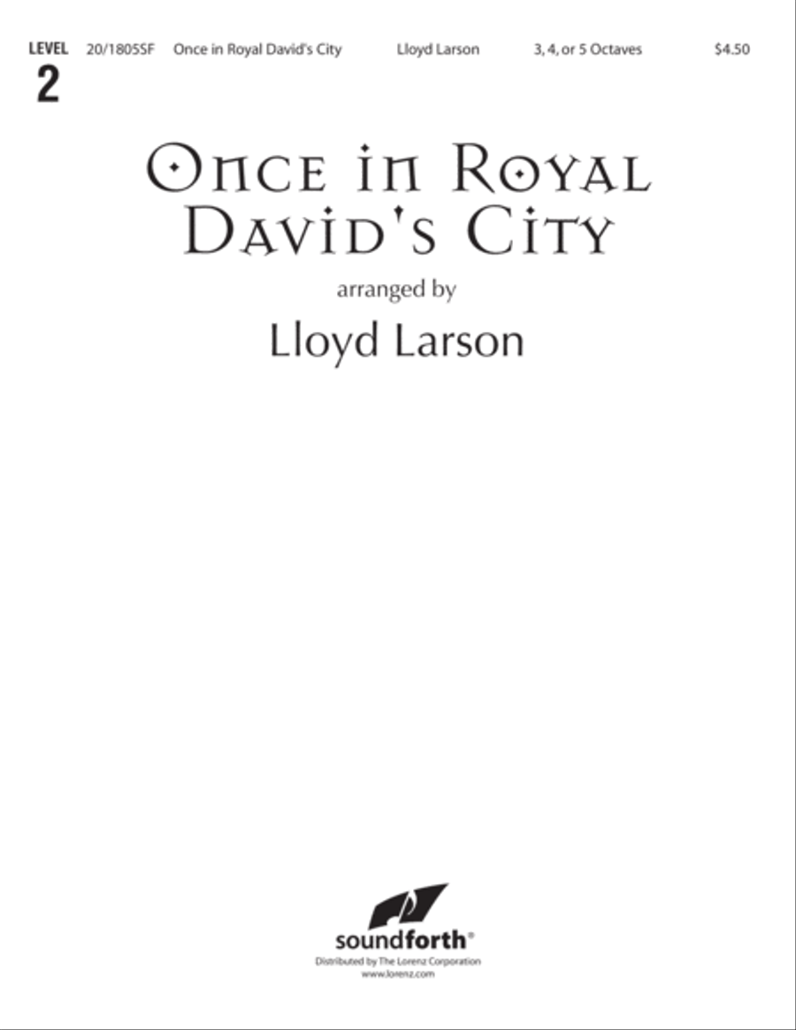 Once in Royal David's City (Digital Download) 5-Octaves scores gallery preview page 1