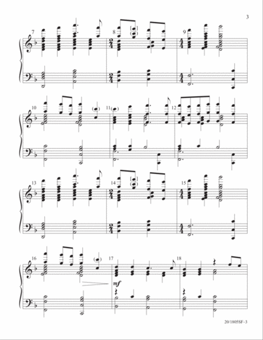 Once in Royal David's City (Digital Download) 5-Octaves scores gallery preview page 3