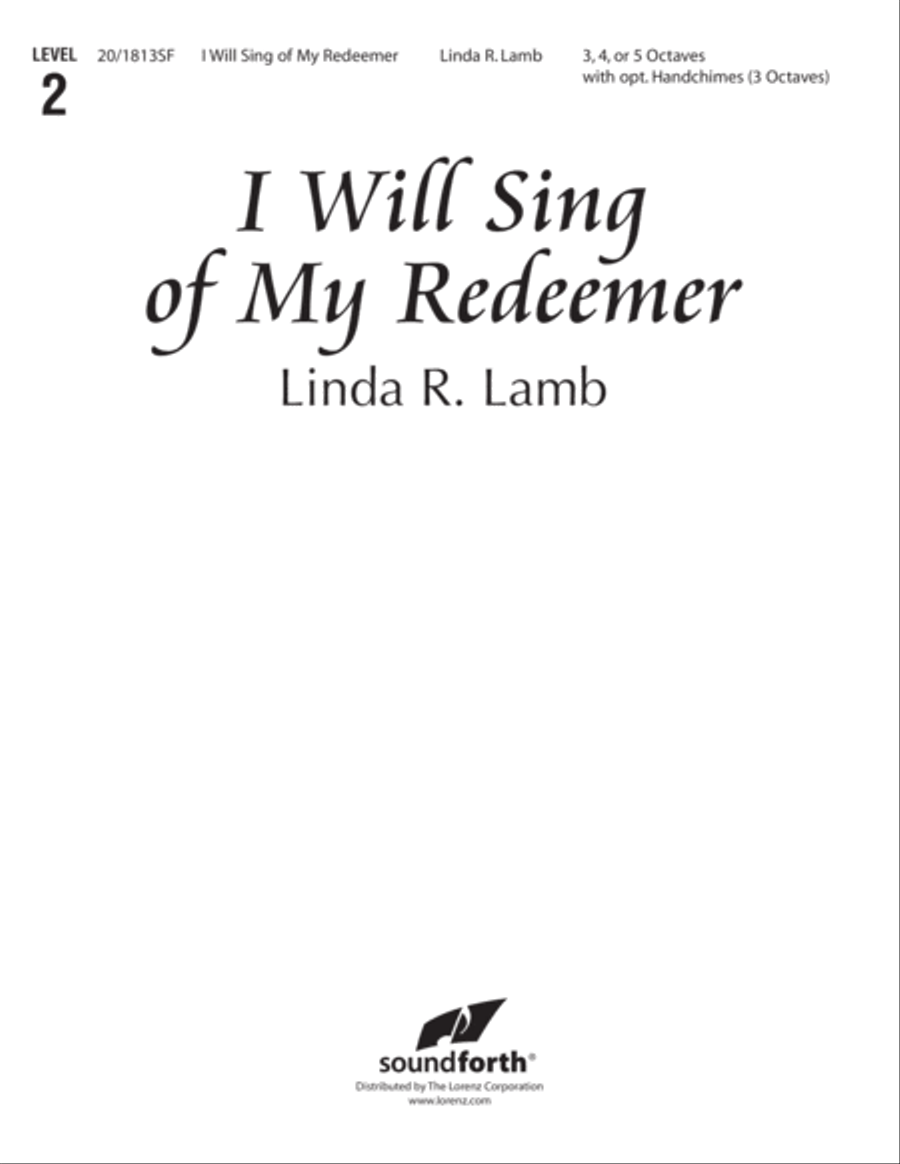 I Will Sing of My Redeemer (Digital Download) 5-Octaves scores gallery preview page 1