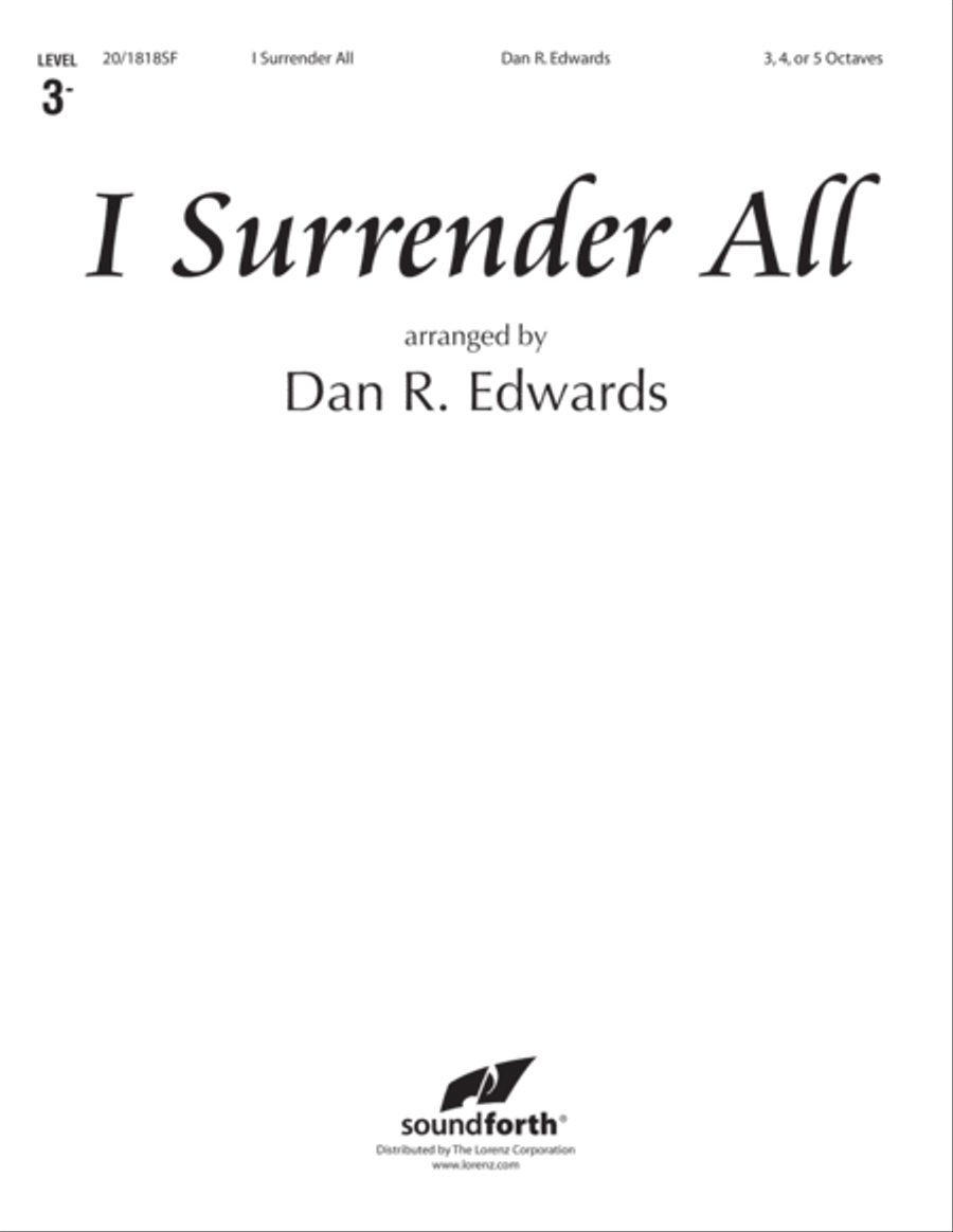 I Surrender All (Digital Download) 5-Octaves scores gallery preview page 1