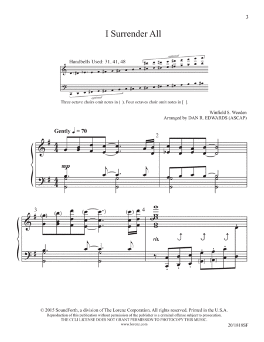 I Surrender All (Digital Download) 5-Octaves scores gallery preview page 3