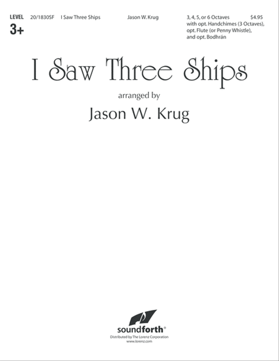 I Saw Three Ships (Digital Download) 5-Octaves scores gallery preview page 1