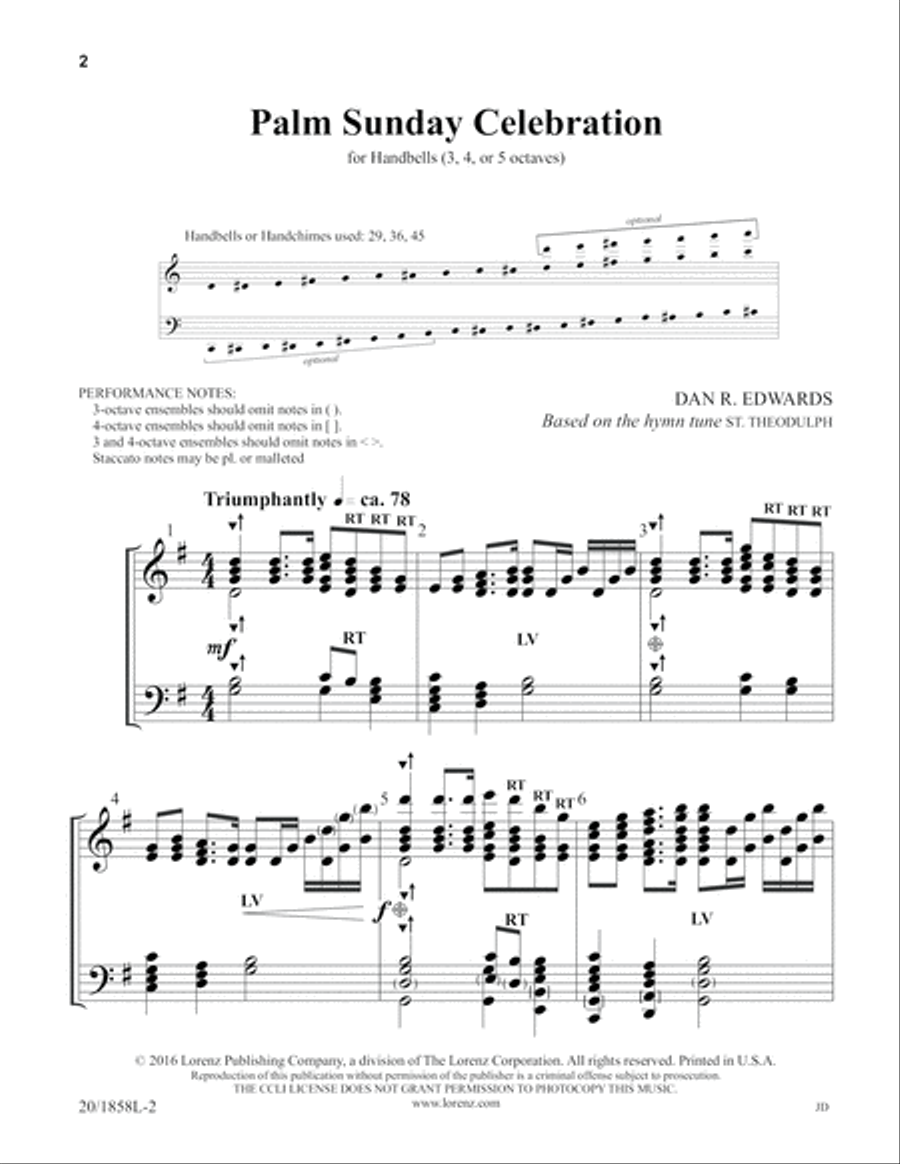 Palm Sunday Celebration (Digital Download) 5-Octaves scores gallery preview page 2