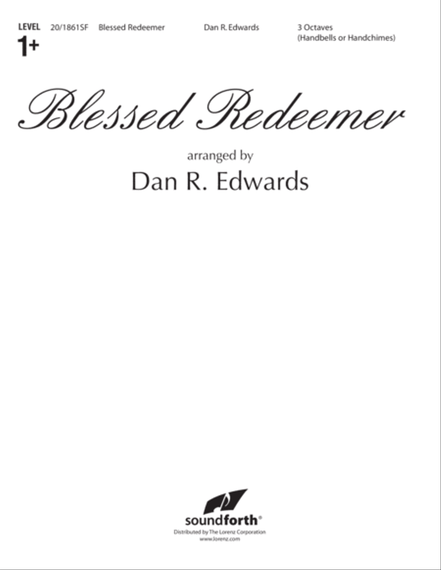 Blessed Redeemer (Digital Download) 3-Octaves scores gallery preview page 1