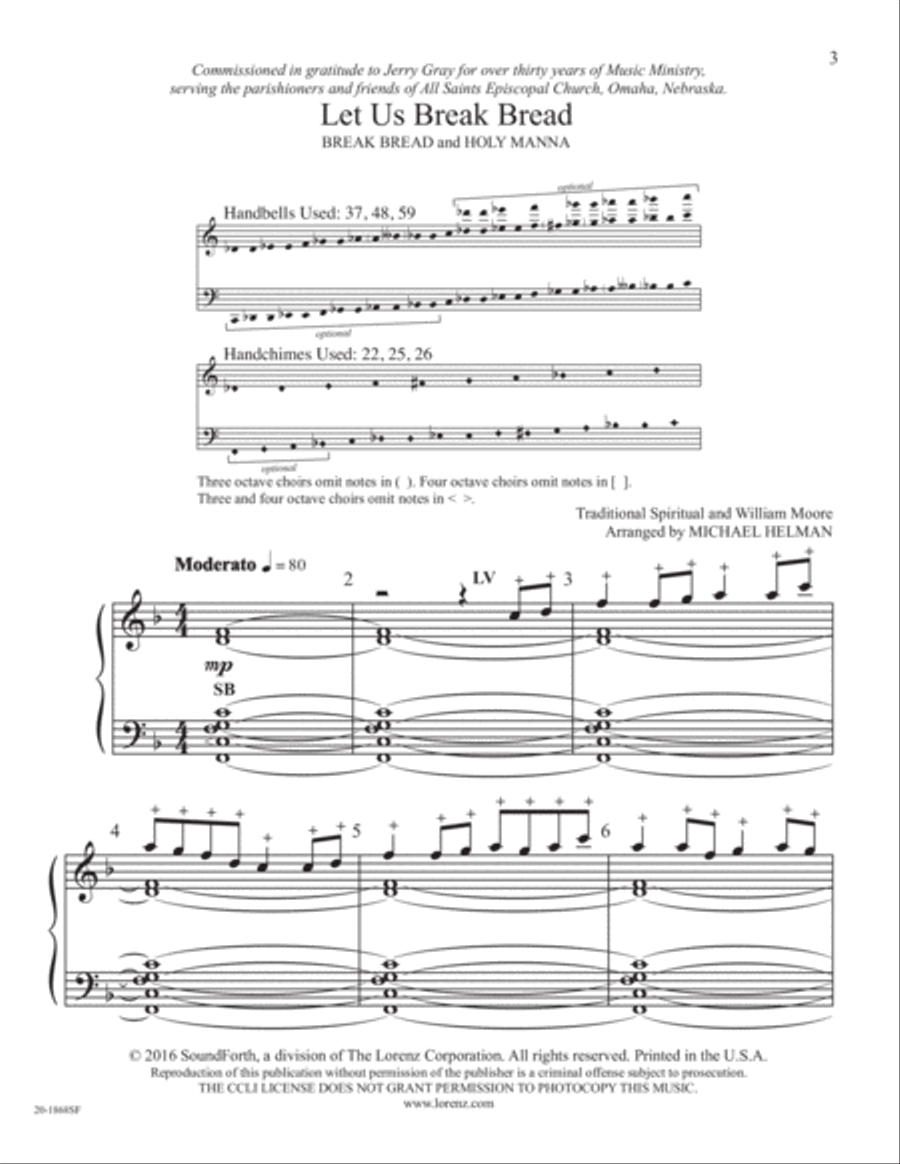 Let Us Break Bread (Digital Download) 5-Octaves scores gallery preview page 3