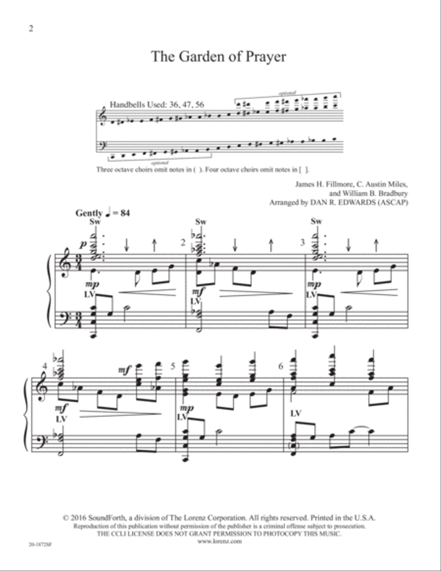 The Garden of Prayer (Digital Download) 5-Octaves scores gallery preview page 2