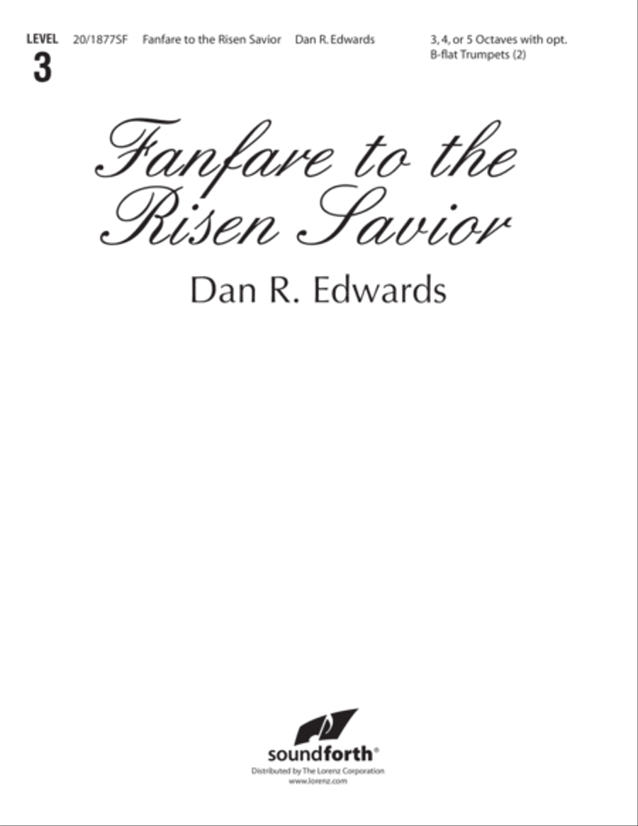 Fanfare to the Risen Savior (Digital Download) 5-Octaves scores gallery preview page 1
