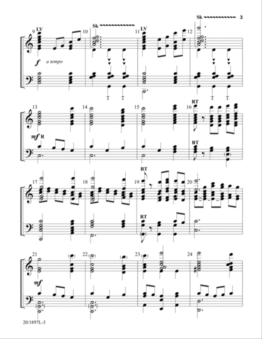 Glory to the Newborn King (Digital Download) 5-Octaves scores gallery preview page 3