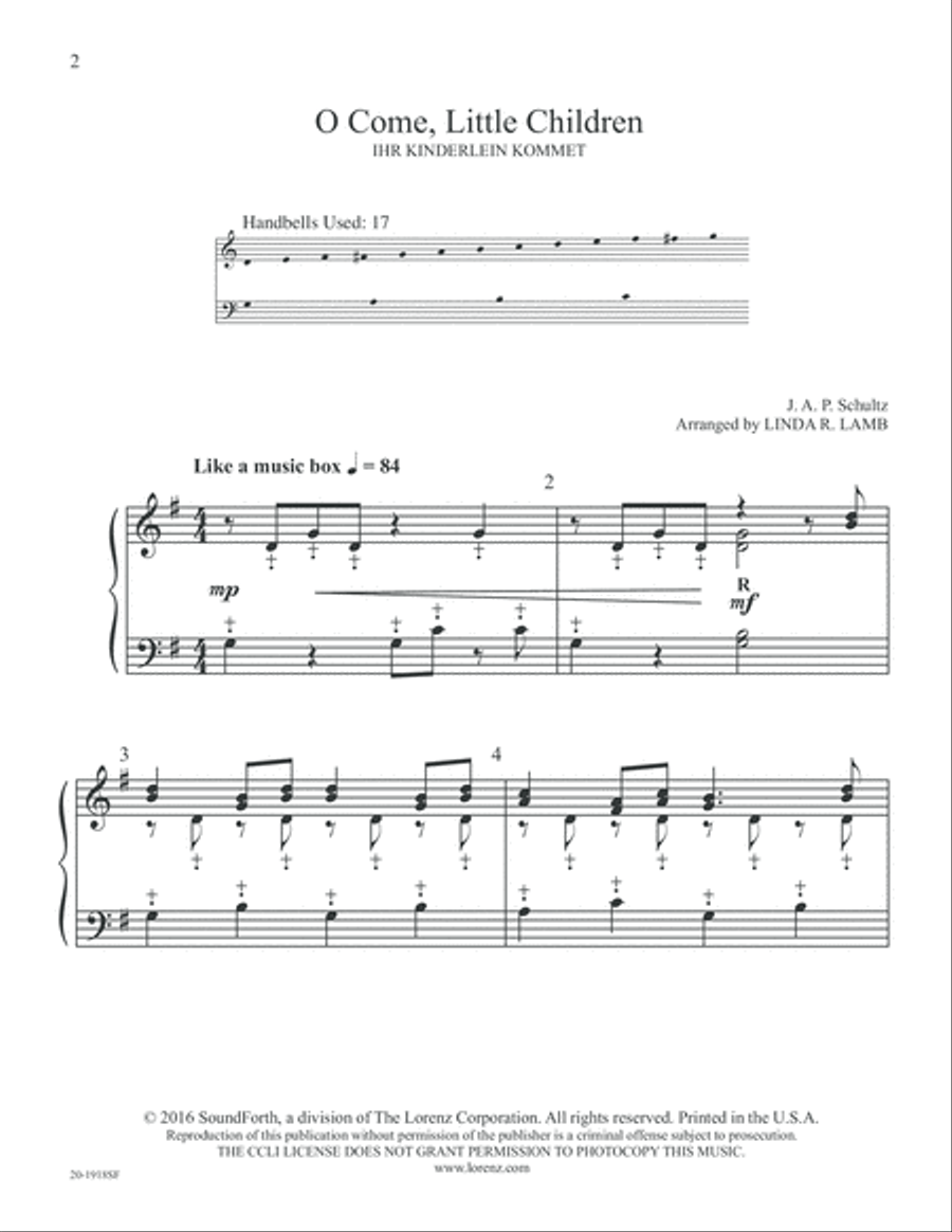 O Come, Little Children (Digital Download) 2-Octaves scores gallery preview page 2