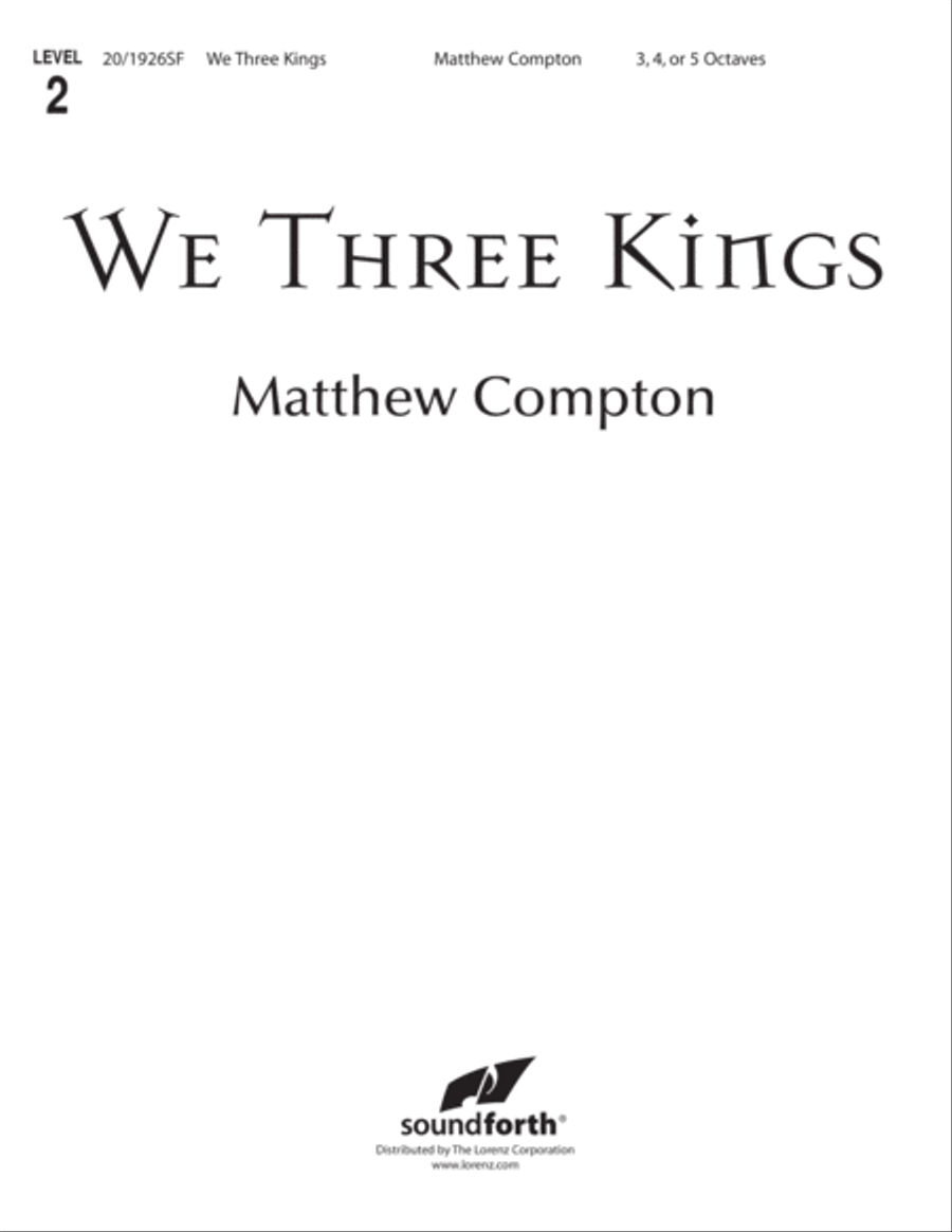 We Three Kings (Digital Download) 5-Octaves scores gallery preview page 1