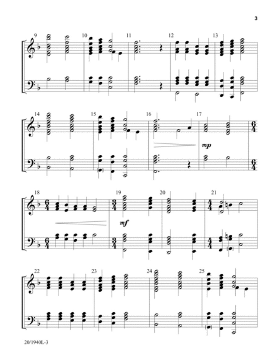 Variations on Gaudeamus Pariter (Digital Download) 5-Octaves scores gallery preview page 3