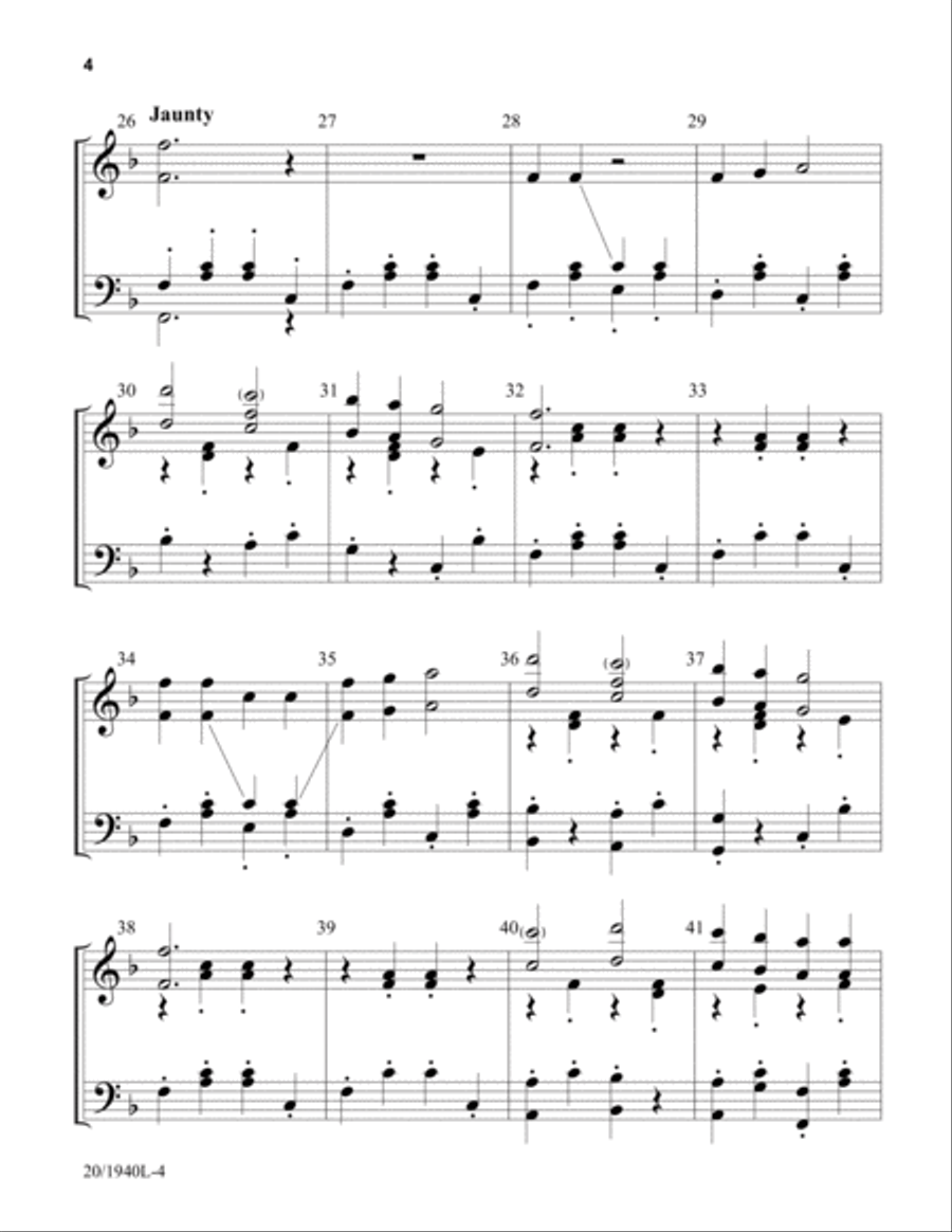 Variations on Gaudeamus Pariter (Digital Download) 5-Octaves scores gallery preview page 4
