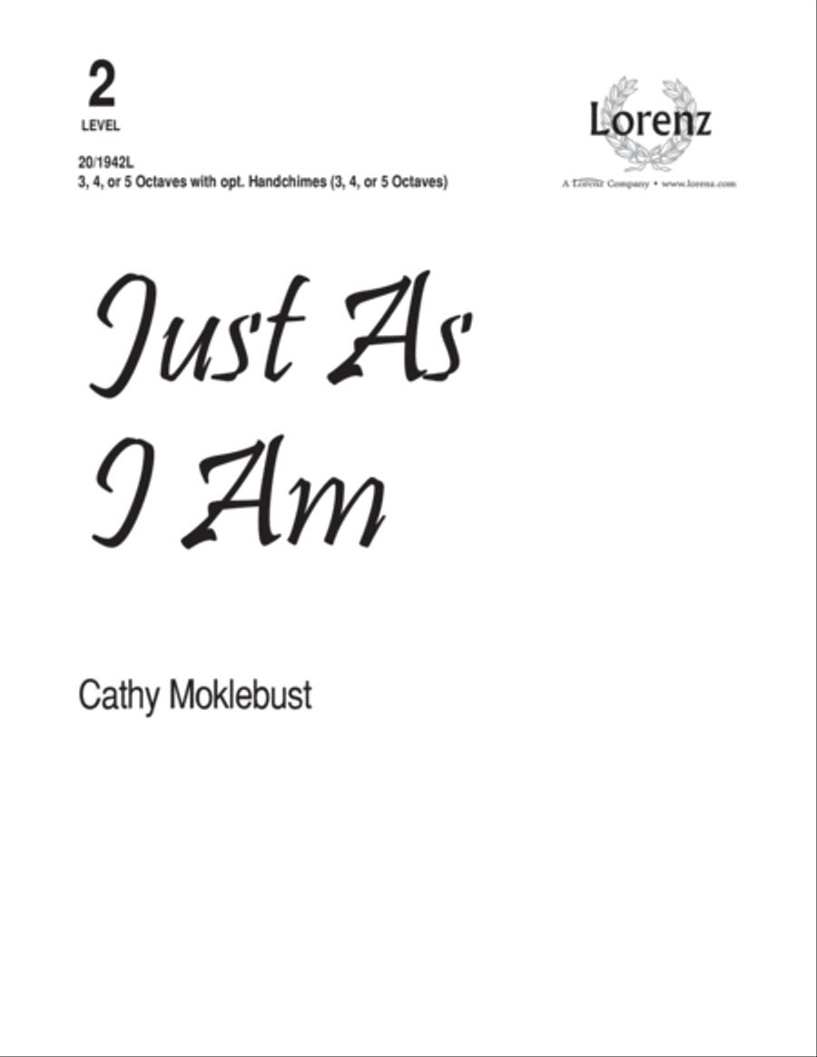 Just As I Am (Digital Download) 5-Octaves scores gallery preview page 1