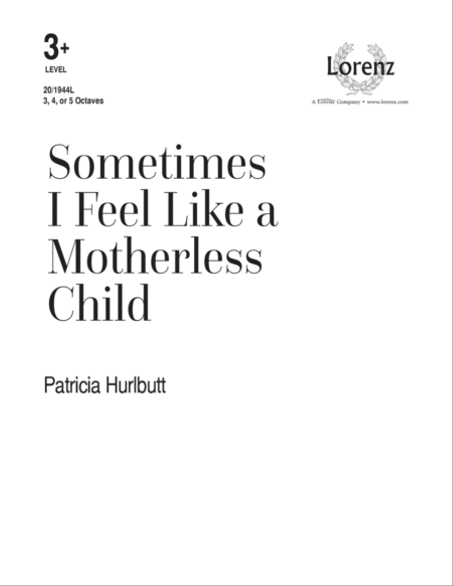 Sometimes I Feel Like a Motherless Child (Digital Download) 5-Octaves scores gallery preview page 1
