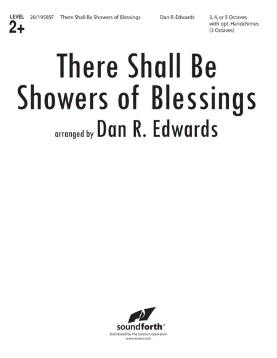 There Shall Be Showers of Blessings (Digital Download) 5-Octaves scores gallery preview page 1