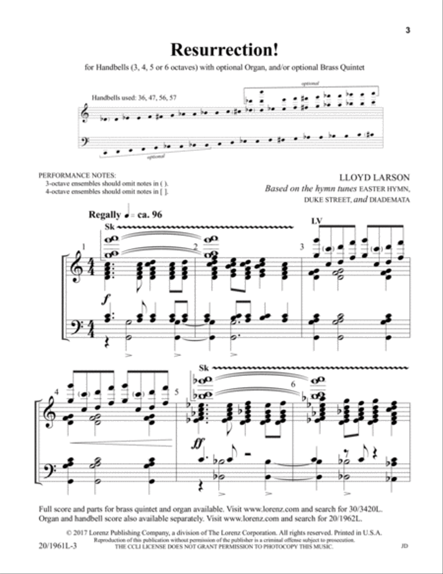 Resurrection! (Digital Download) 5-Octaves scores gallery preview page 3