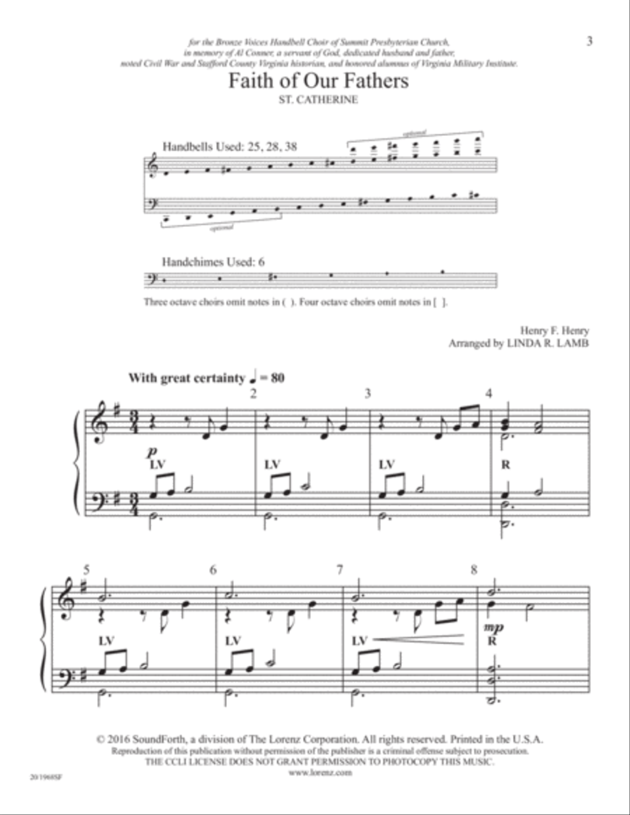 Faith of Our Fathers (Digital Download) 5-Octaves scores gallery preview page 3
