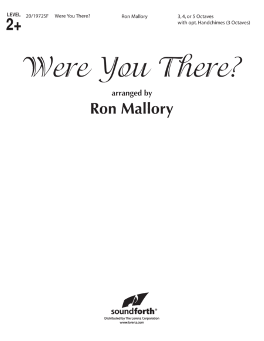 Were You There? (Digital Download) 5-Octaves scores gallery preview page 1