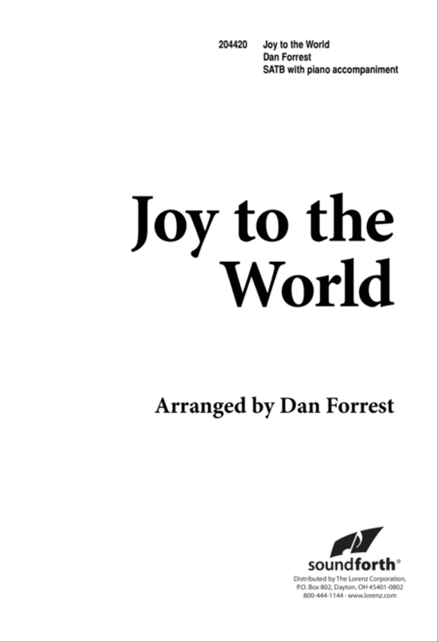 Joy to the World (Digital Download) 4-Part scores gallery preview page 1