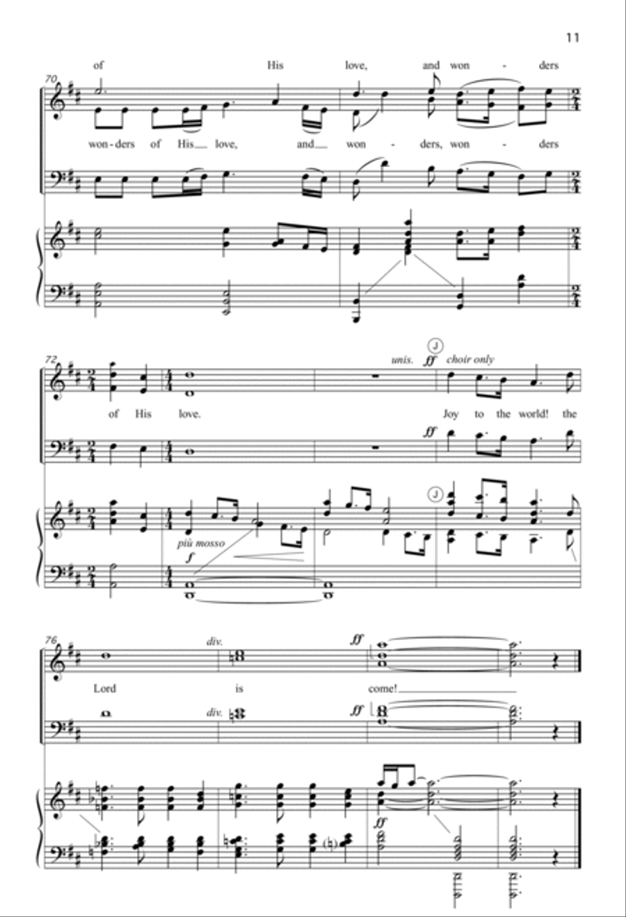 Joy to the World (Digital Download) 4-Part scores gallery preview page 11