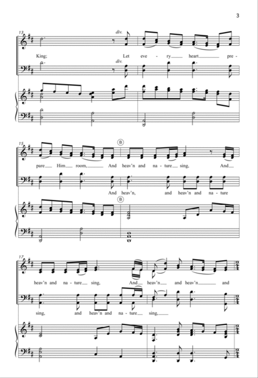 Joy to the World (Digital Download) 4-Part scores gallery preview page 3