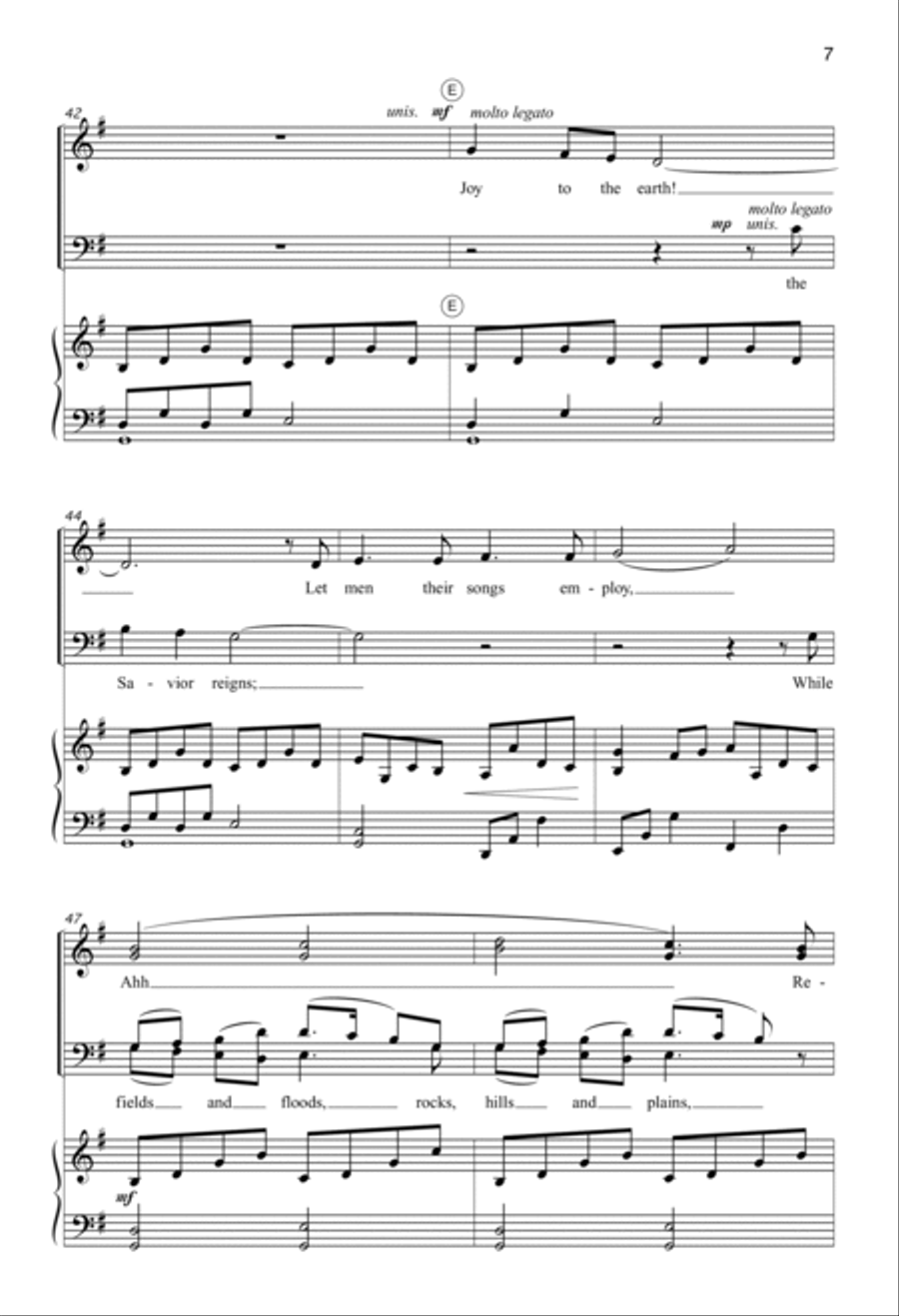 Joy to the World (Digital Download) 4-Part scores gallery preview page 7