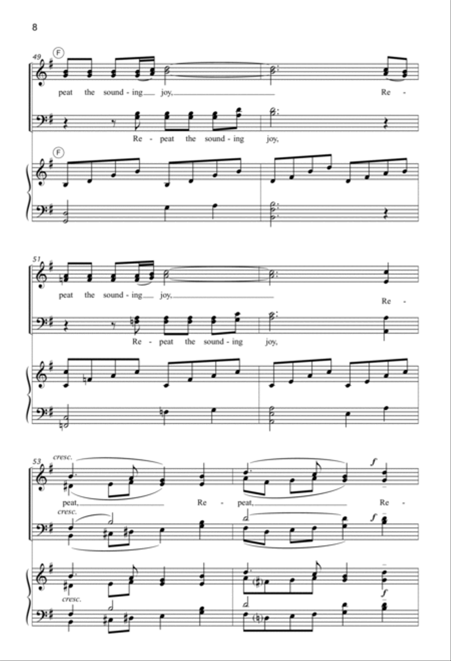 Joy to the World (Digital Download) 4-Part scores gallery preview page 8