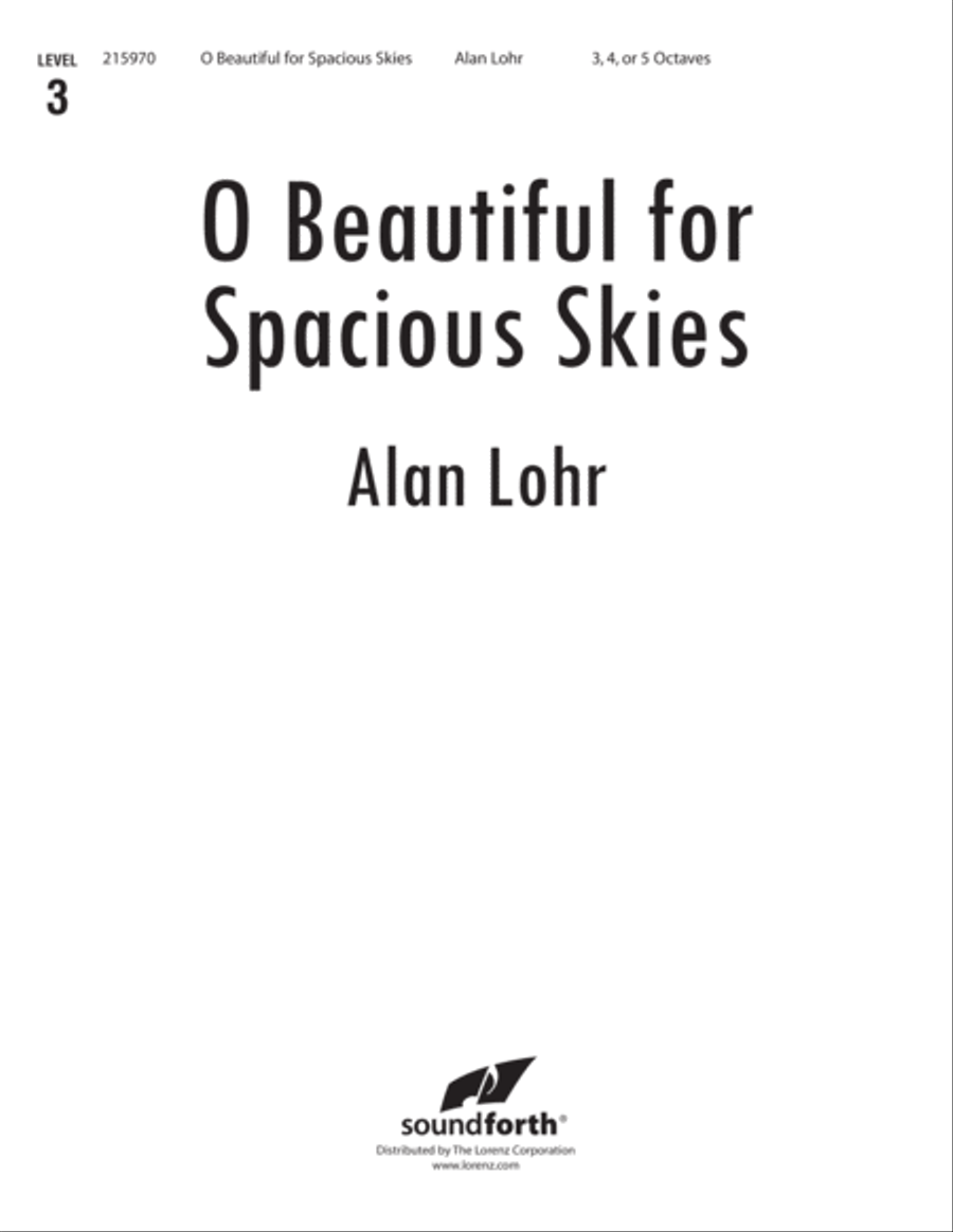 O Beautiful for Spacious Skies 5-Octaves scores gallery preview page 1