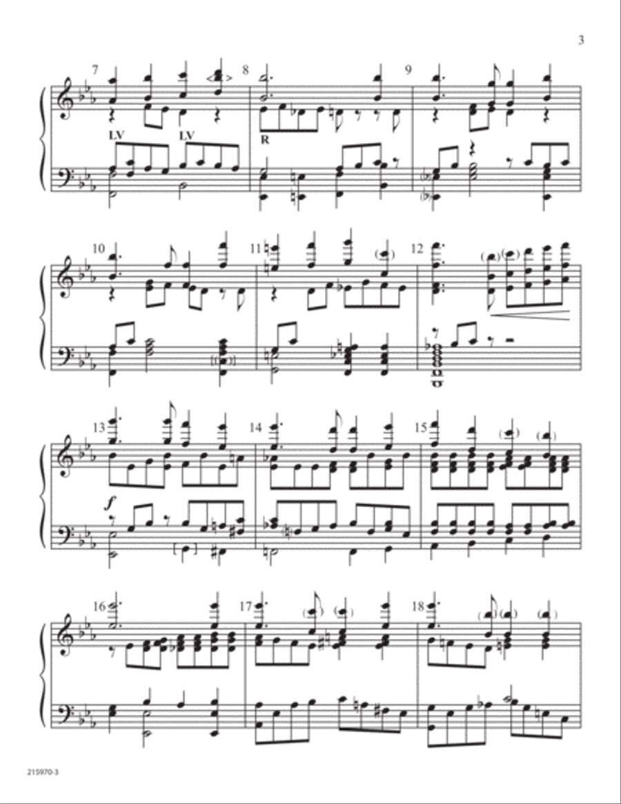 O Beautiful for Spacious Skies 5-Octaves scores gallery preview page 3
