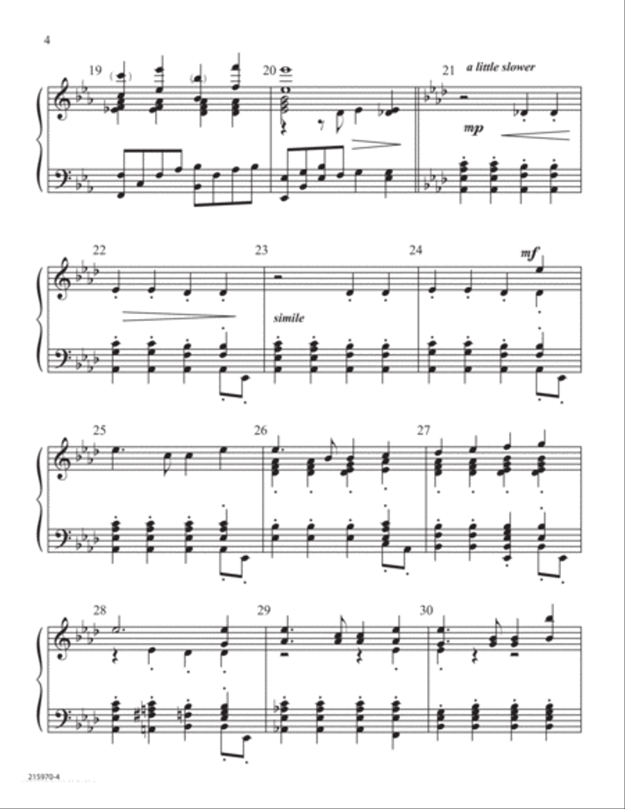 O Beautiful for Spacious Skies 5-Octaves scores gallery preview page 4