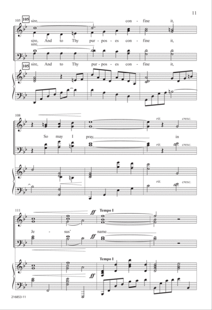 So May I Pray (Digital Download) 4-Part scores gallery preview page 11