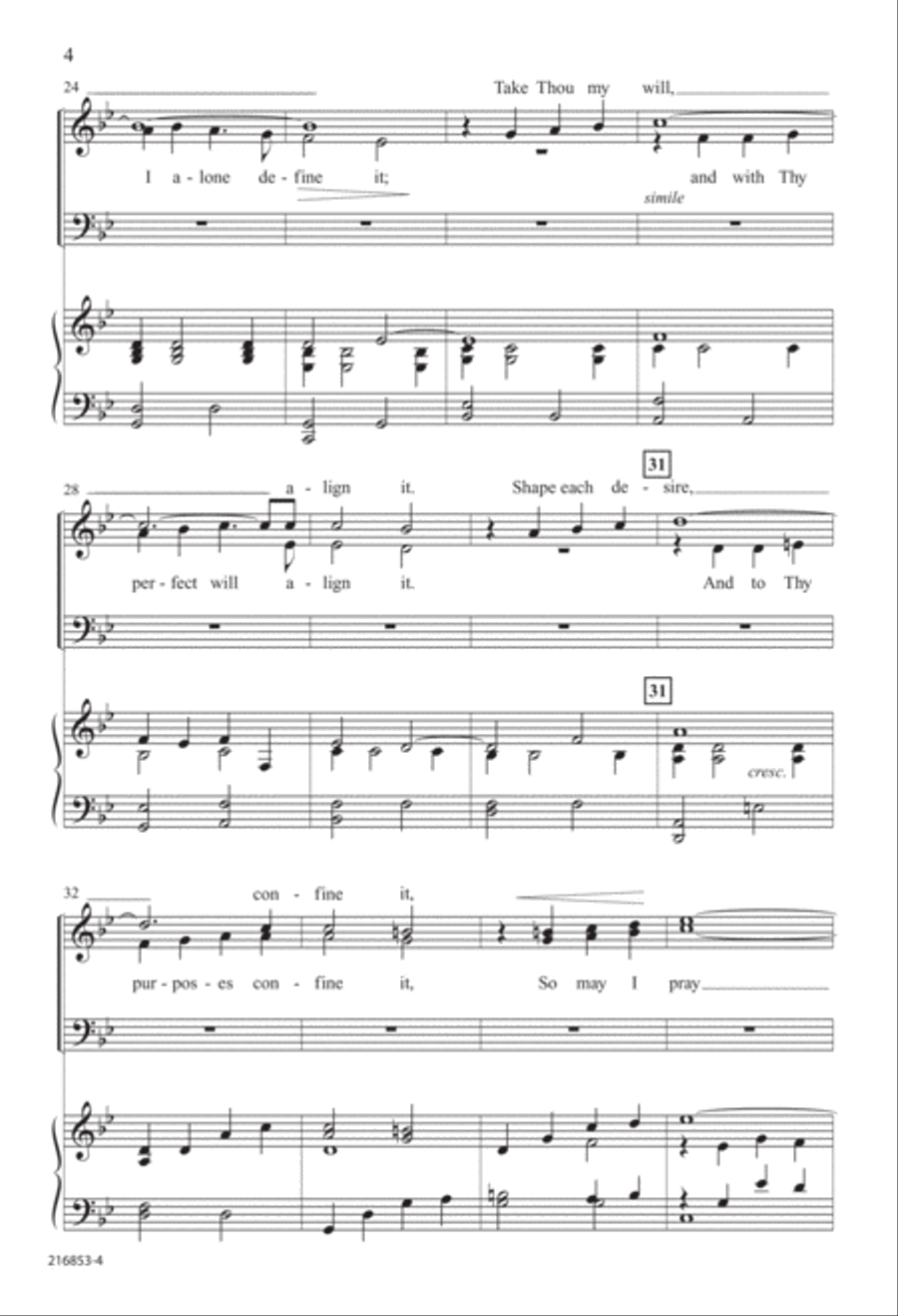 So May I Pray (Digital Download) 4-Part scores gallery preview page 4