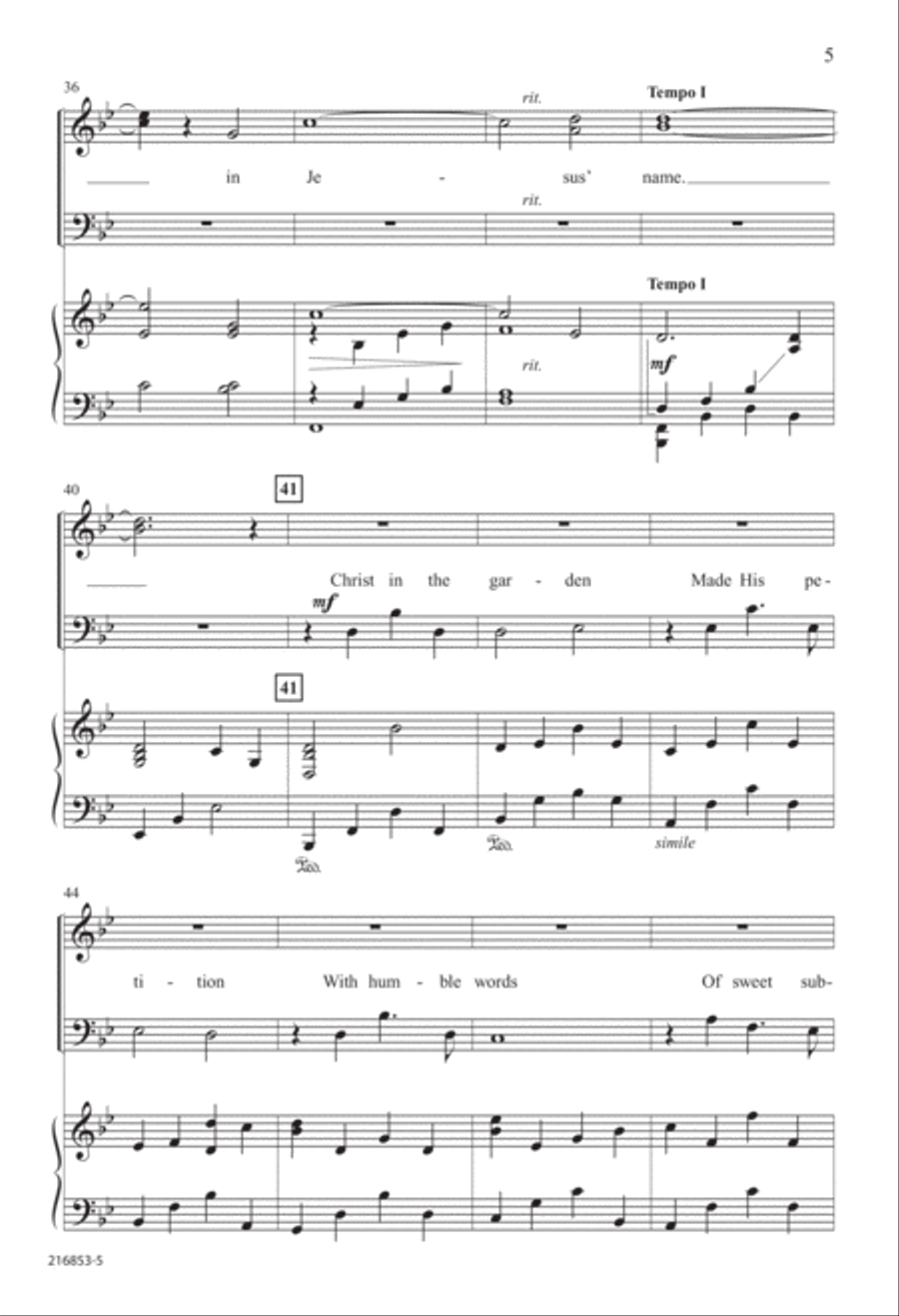 So May I Pray (Digital Download) 4-Part scores gallery preview page 5