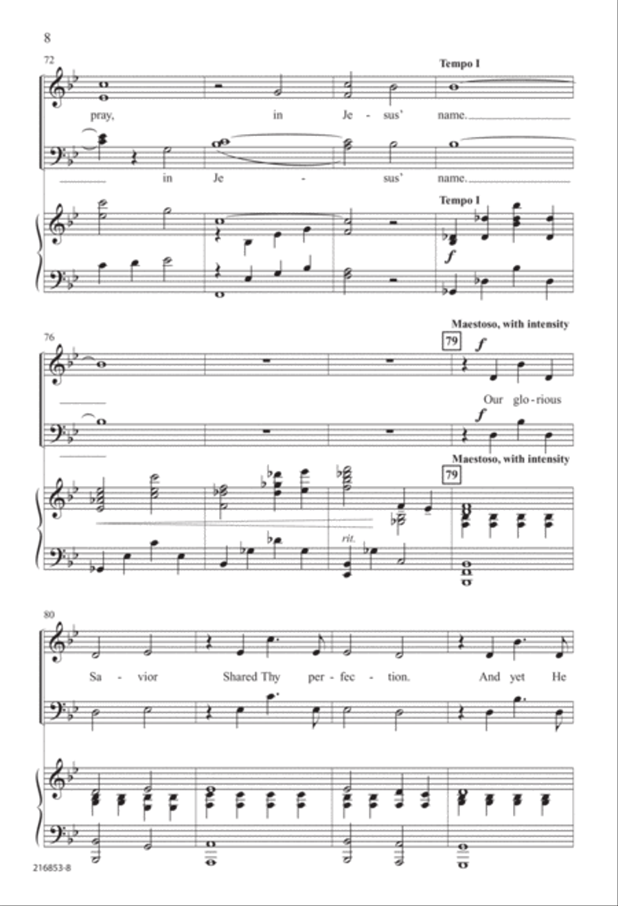 So May I Pray (Digital Download) 4-Part scores gallery preview page 8